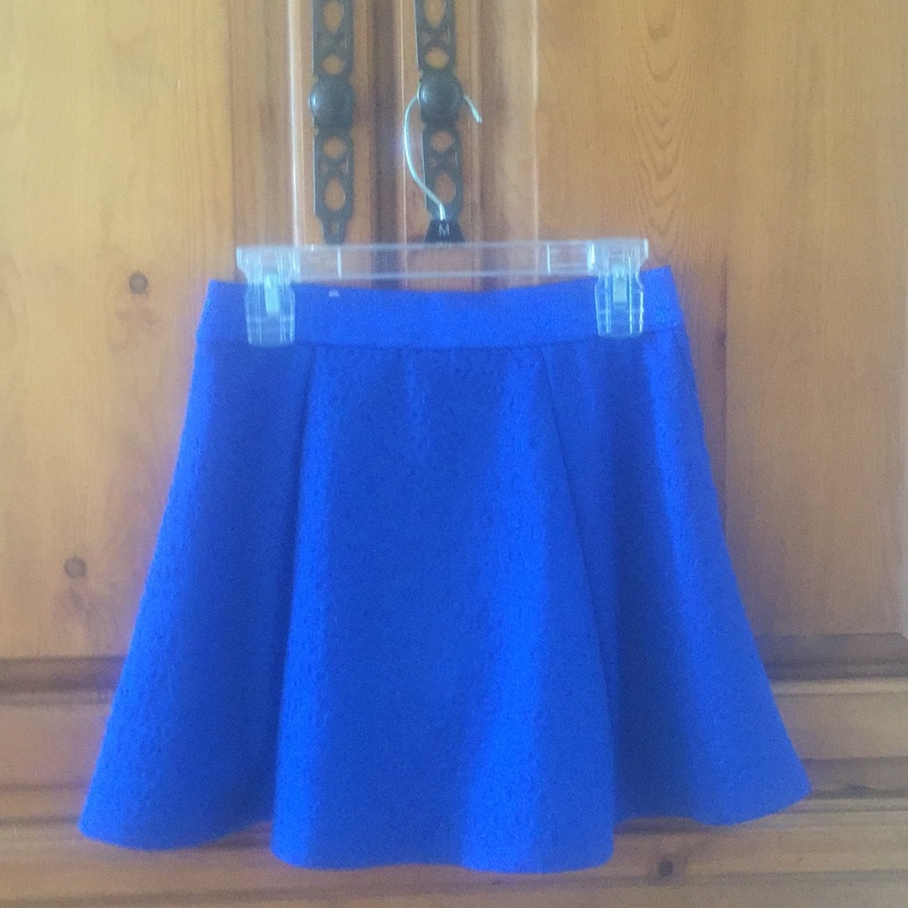 Blue leopard skirt